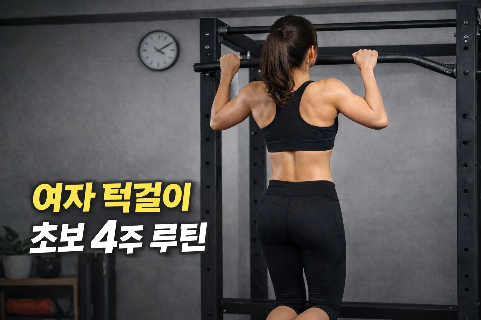 여자 턱걸이 0개에서 1개까지: 초보 4주 루틴