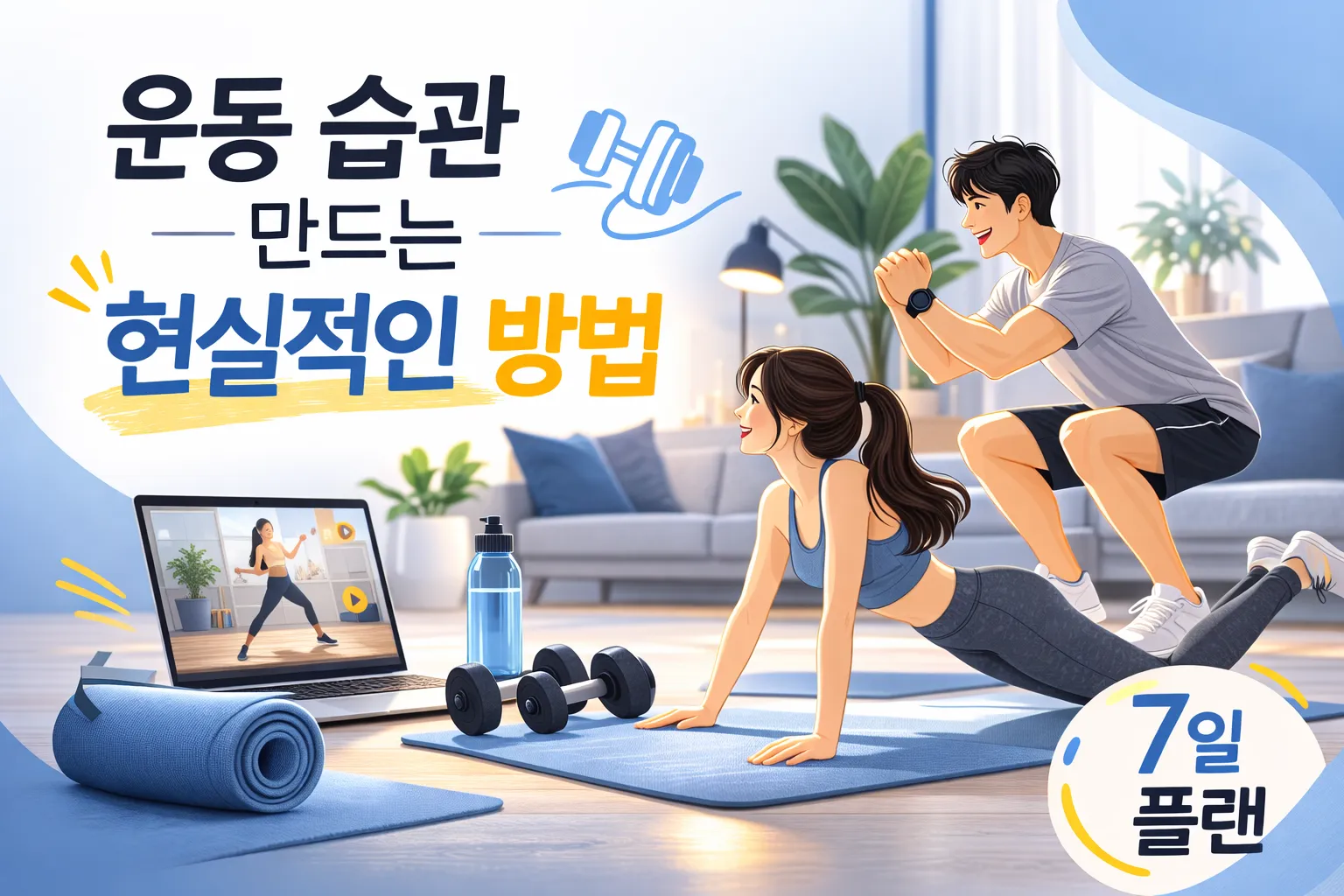 운동 습관 만드는 현실적인 방법 (작심삼일을 끝내는 7일 설계)