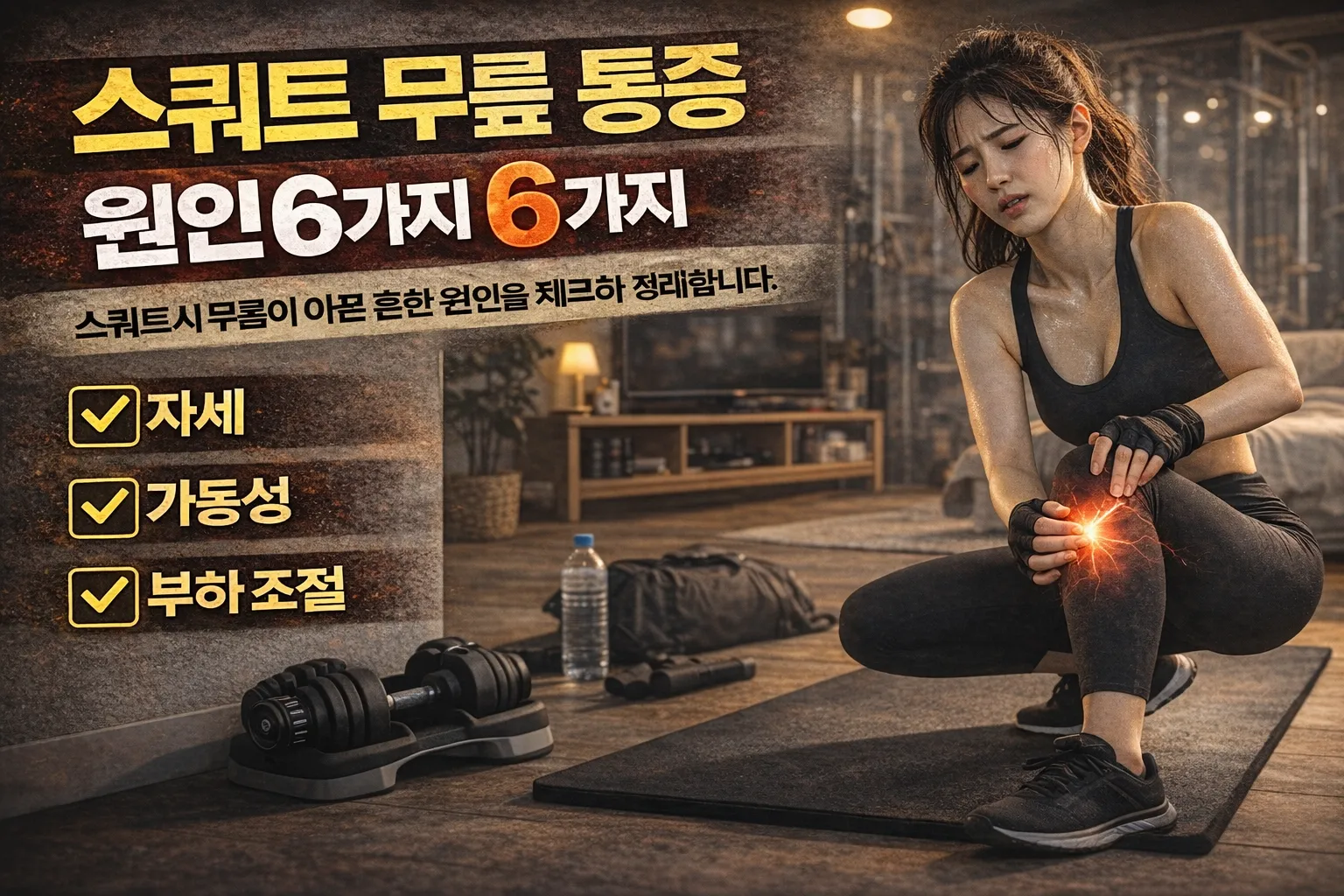 스쿼트만 하면 무릎이 아픈 이유