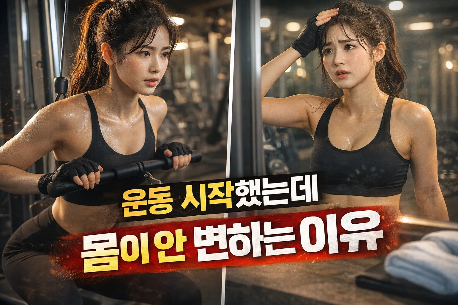 운동 시작했는데 몸이 안 변하는 이유
